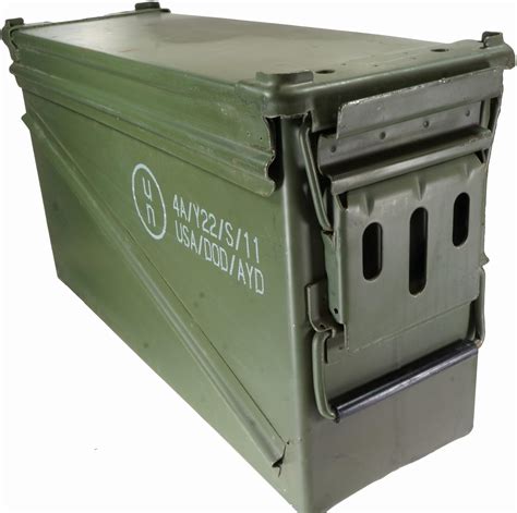 large ww metal military 40 calb ammo box|40mm cans for sale.